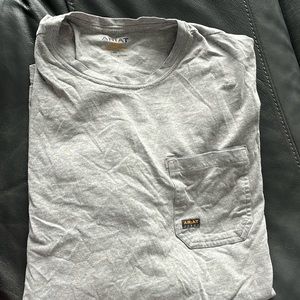 Ariat rebar, gray, long sleeve